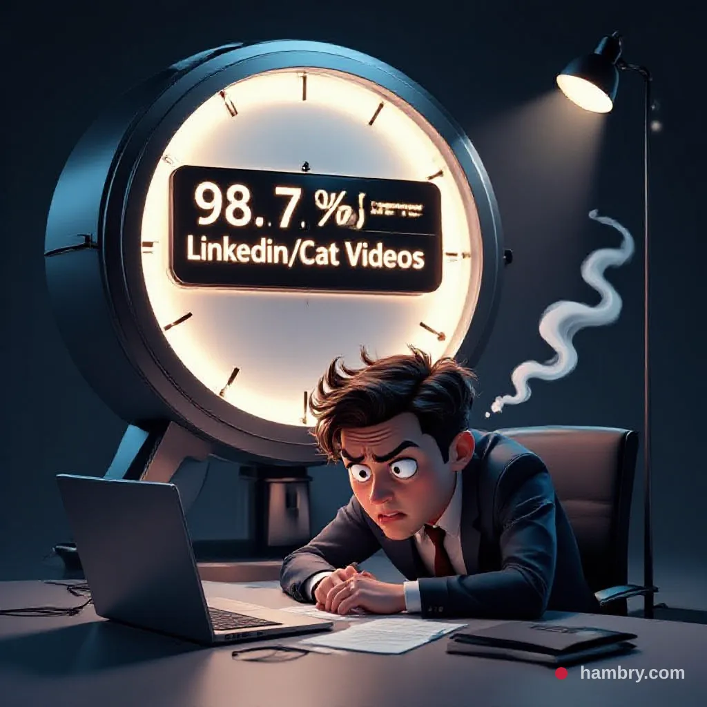 Nuclear Clock Reveals Your "Productive" Hours Are 98.7% Scrolling Linkedin