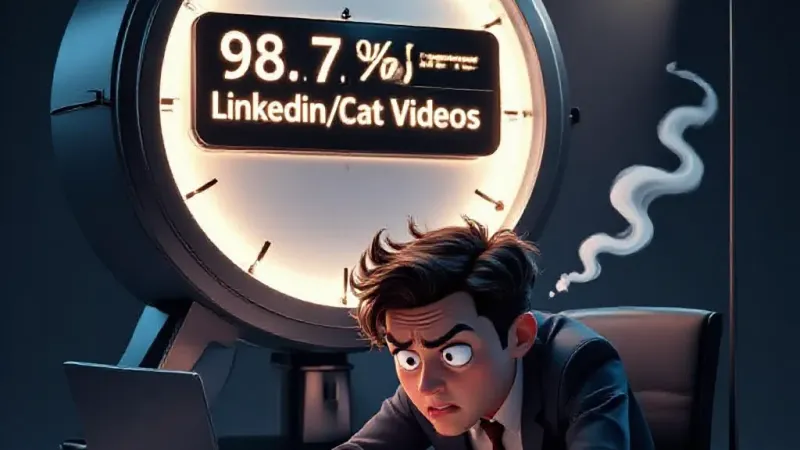 Nuclear Clock Reveals Your "Productive" Hours Are 98.7% Scrolling Linkedin