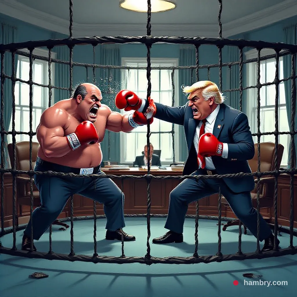 White House Now Hosting Weekly Cage Fights to Settle Legislative Disputes