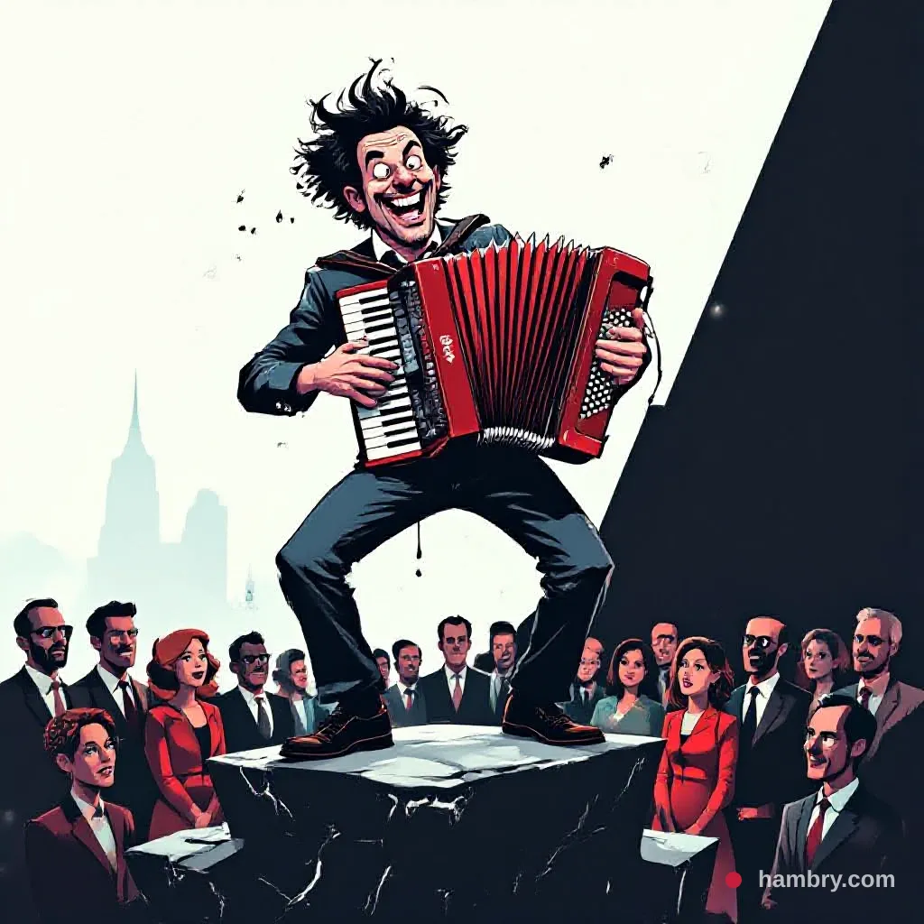 Society Pins Last Hopes for Unity on Accordion-Wielding Parody Artist