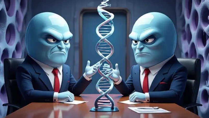 Gene Expression Study: Cells Show Random Favoritism