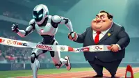 Olympic Committee Mandates Human Athletes Compete Against Robots, Citing 'Fairness'